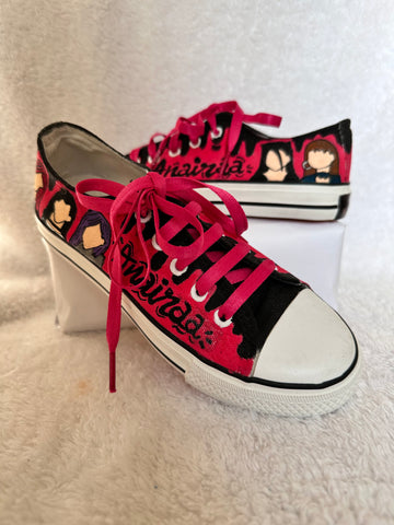 Handpainted Blackpink Sneaker for Girls