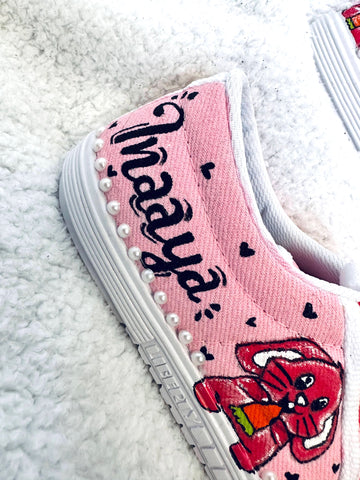 Handpainted Bunny Unisex Sneaker