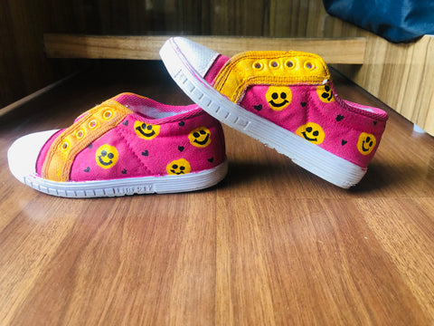 Handpainted Smiley Unisex Sneaker