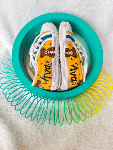 Handpainted Teddy Unisex Sneaker