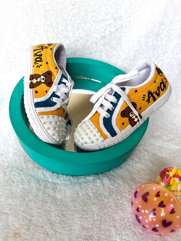Handpainted Teddy Unisex Sneaker