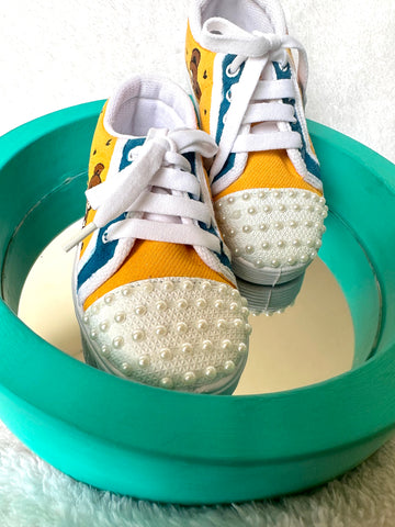 Handpainted Teddy Unisex Sneaker
