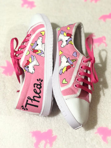 Handpainted Unicorn Unisex Sneaker